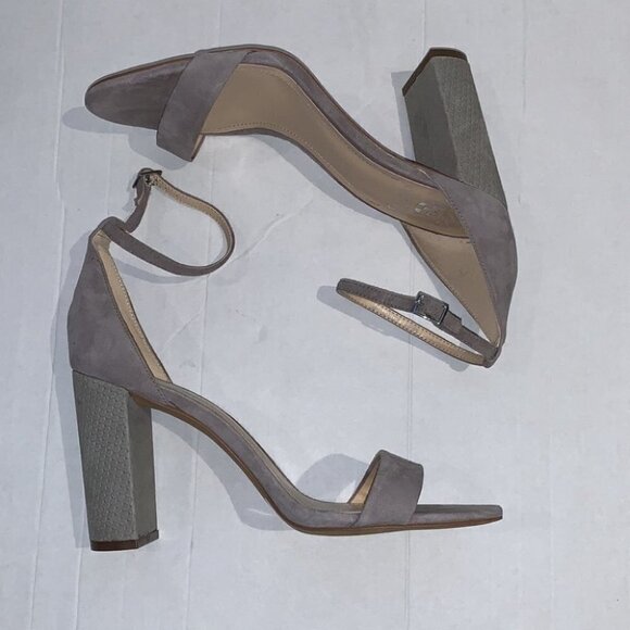 Vince Camuto taupe block heels sandals size 10M/42 - Picture 8 of 11